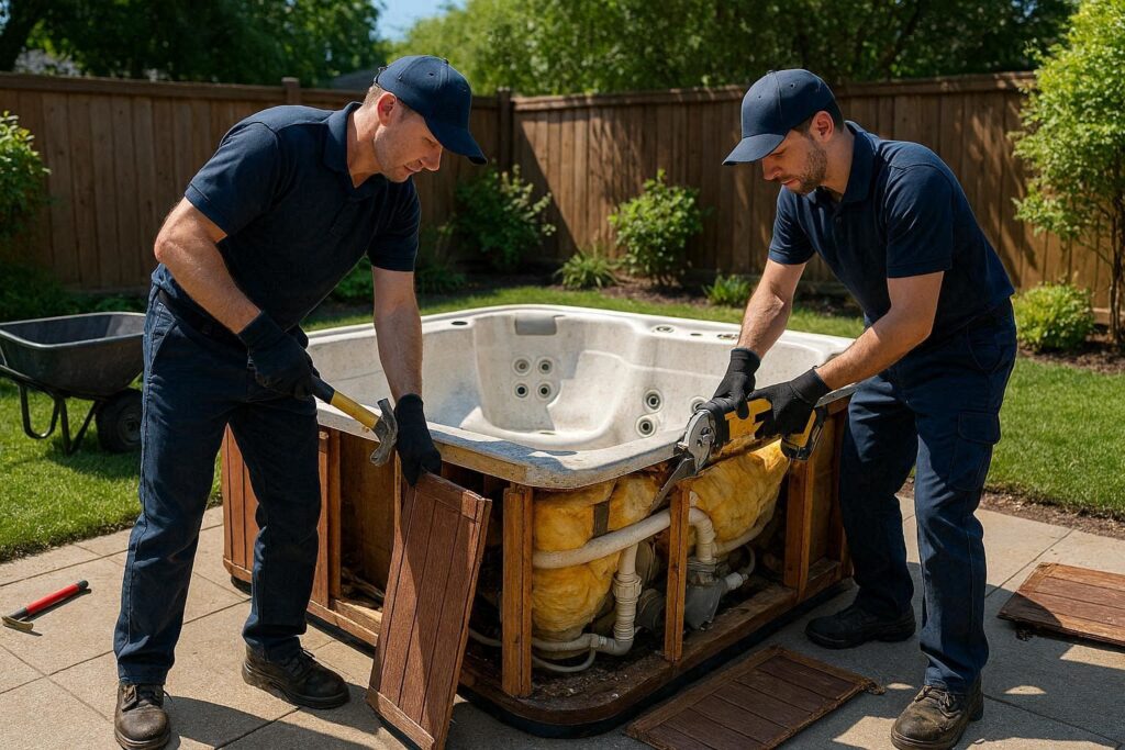 Hot Tub Removal junk removal service in Boise